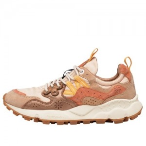 Brown Women's Flower Mountain Yamano 3 Sneakers | OBB5026ZN