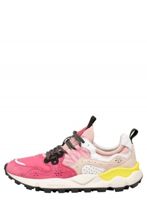 Fuchsia Women's Flower Mountain Yamano 3 Sneakers | GBK9357BT