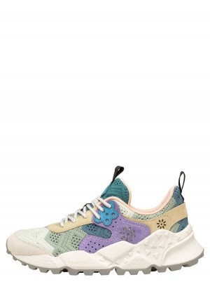 Light Blue Grey Women's Flower Mountain Kotetsu Sneakers | FON1006CS