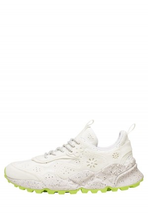 White Men's Flower Mountain Kotetsu Uni Sneakers | WPO774EY