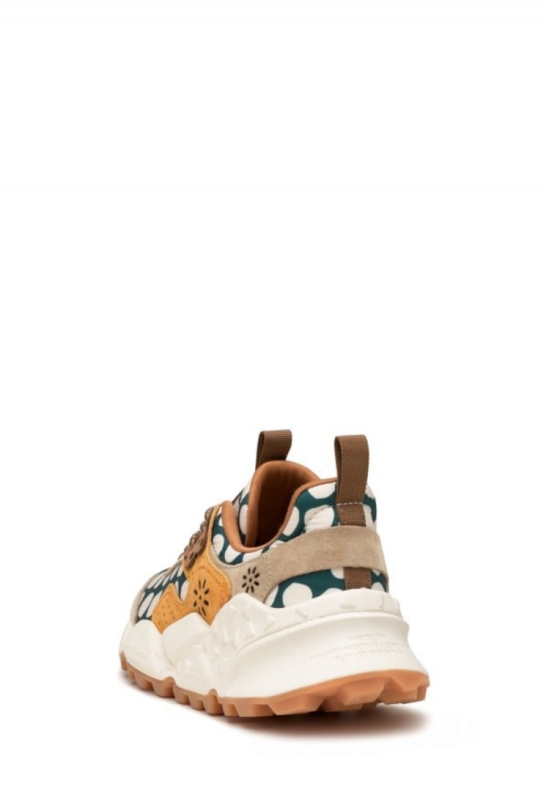 Beige Green Women's Flower Mountain Kotetsu Sneakers | AGN199OA