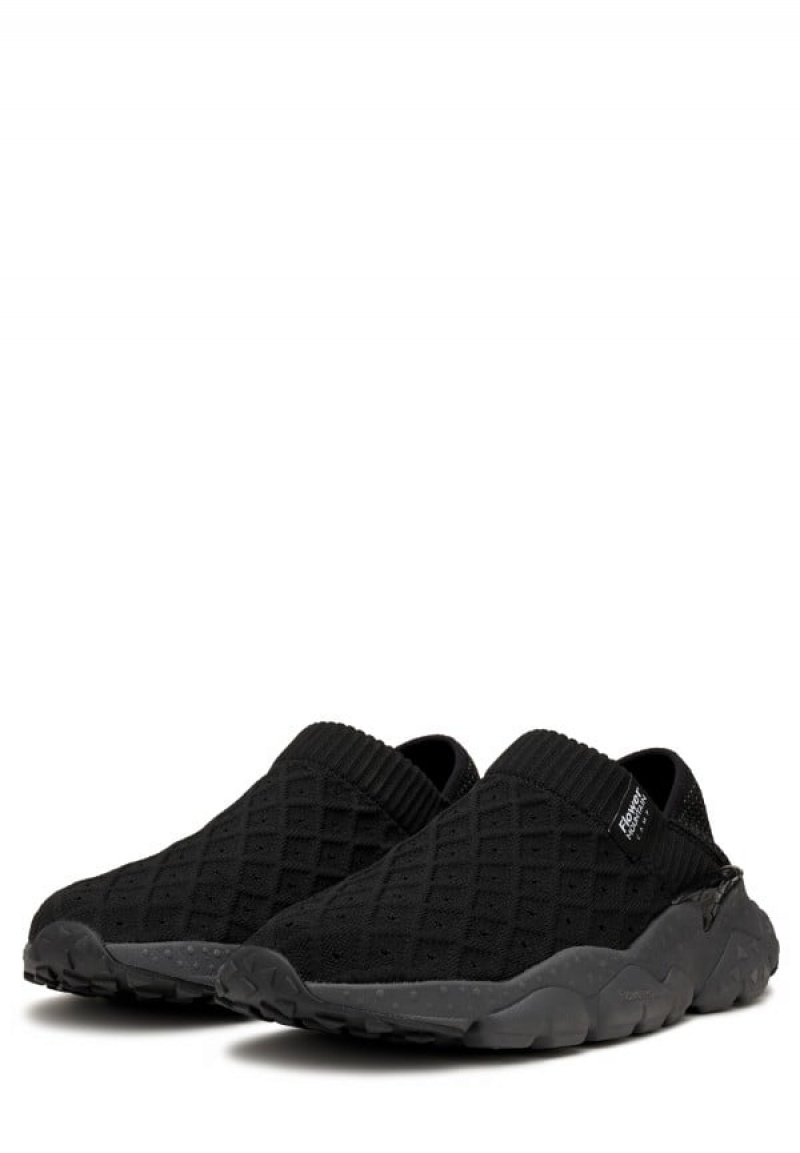 Black Men's Flower Mountain Camp Sneakers | RYR9078FZ