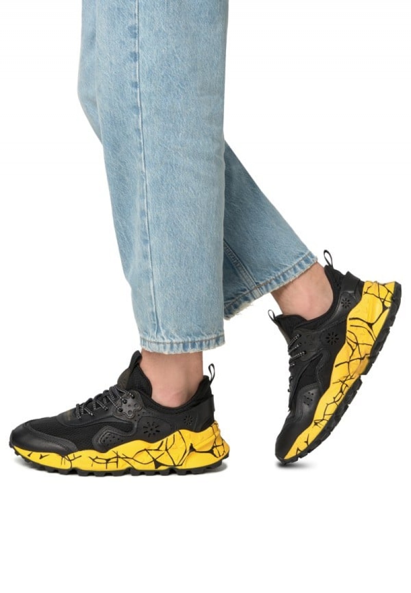 Black Men's Flower Mountain Kotetsu Uni Sneakers | UEF3282LT