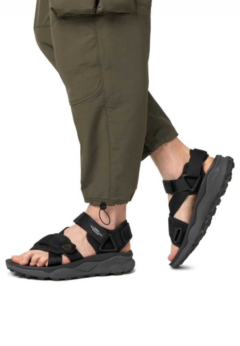 Black Men's Flower Mountain Nazca 2 Sandals | UFY434XU