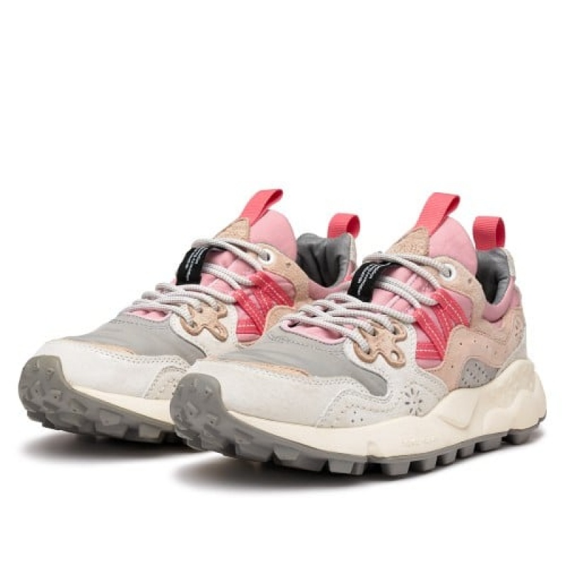 Grey Women's Flower Mountain Yamano 3 Sneakers | TWQ2076NI