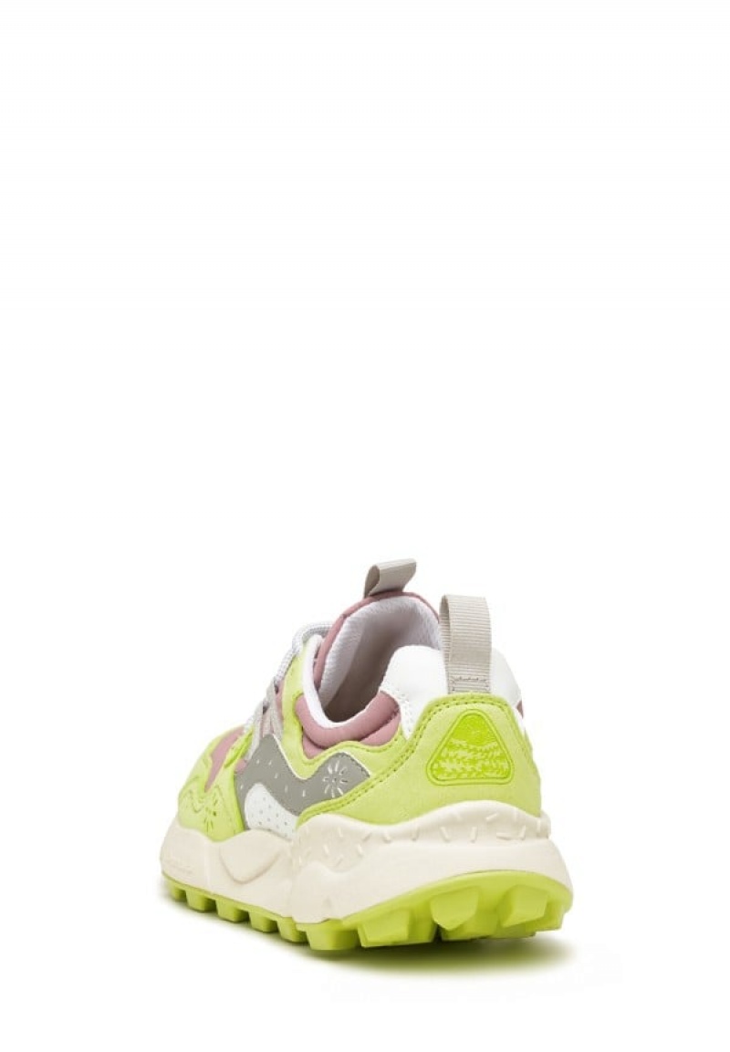 Light Green Purple Women's Flower Mountain Yamano 3 Sneakers | LXK4154BO