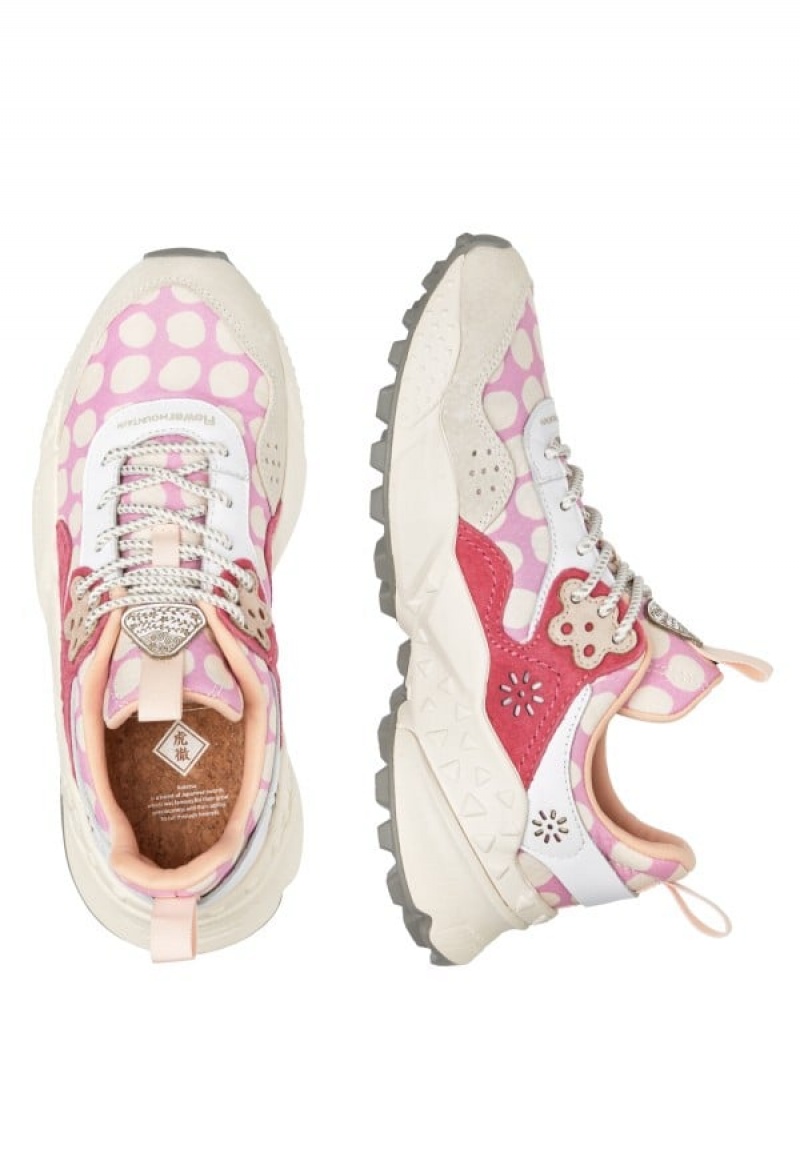 Pink Fuchsia Women's Flower Mountain Kotetsu Sneakers | FJM7096MX