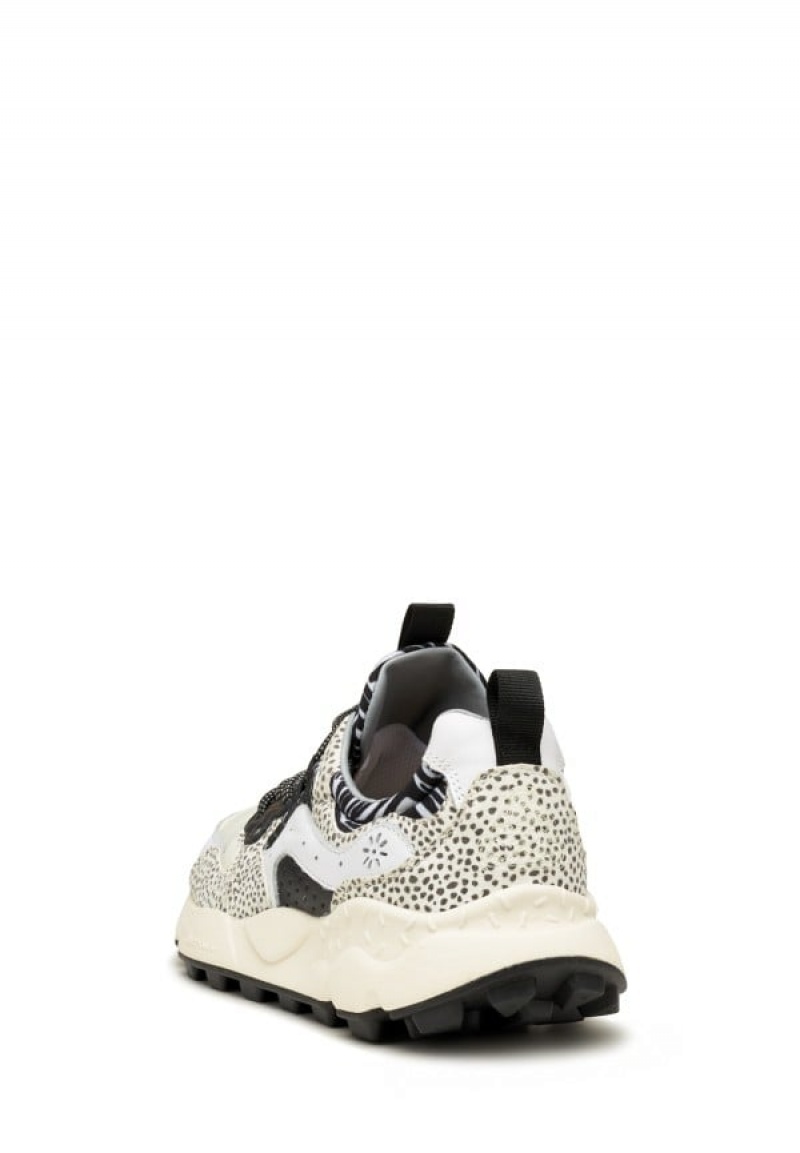 White Black Men's Flower Mountain Yamano 3 Uni Sneakers | LHJ3996HG