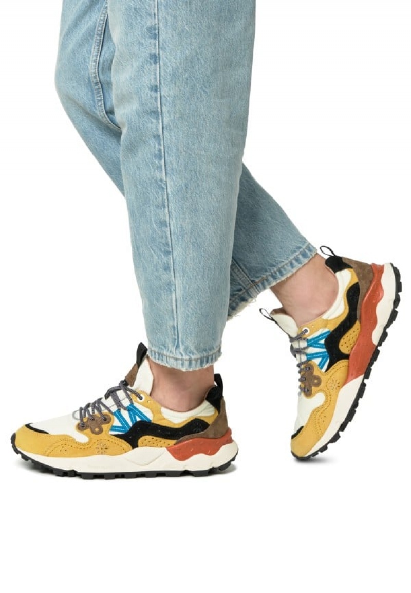 White Men's Flower Mountain Yamano 3 Sneakers | RZX8059SX