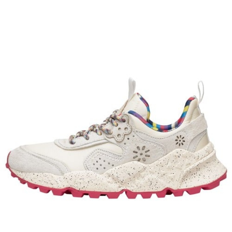 White Women\'s Flower Mountain Kotetsu Sneakers | FWL7449JN