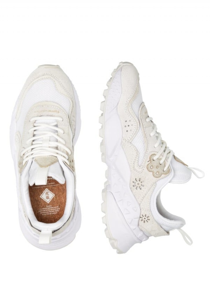 White Women's Flower Mountain Kotetsu Sneakers | ZSE4772SR