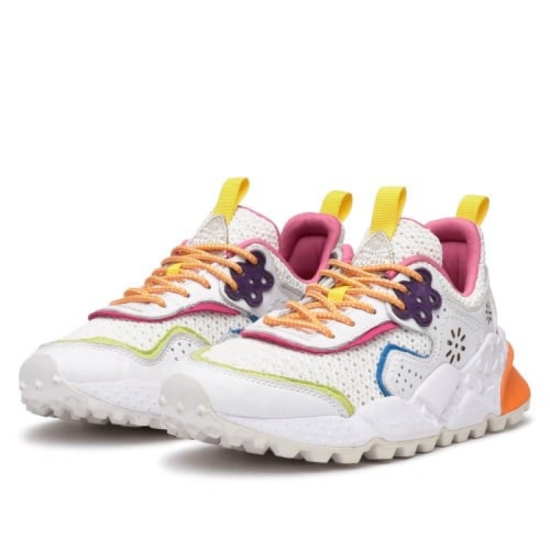 White Women's Flower Mountain Kotetsu Sneakers | FMS6483FO